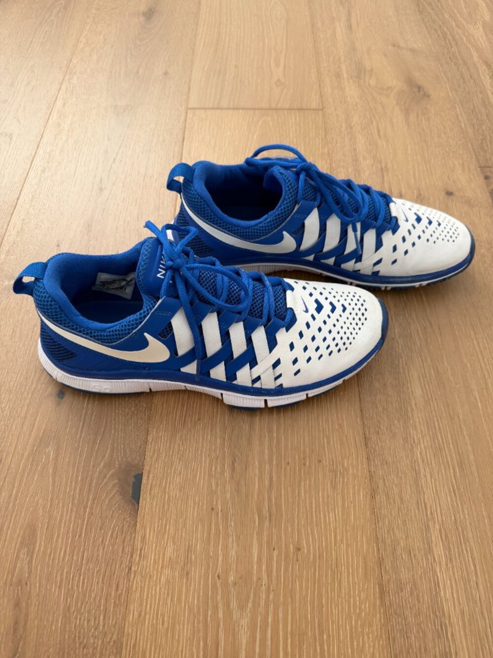 Nike Shoes Men 12 Free Trainer 5.0 TB Game Royal Blue White 579811-402 Sneakers - Picture 3 of 16